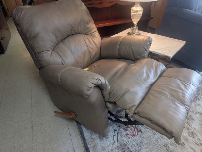 Stone Color Vinyl Recliner - Image 2
