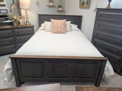 Real Wood! Dark Granite Bedroom Set - Image 2