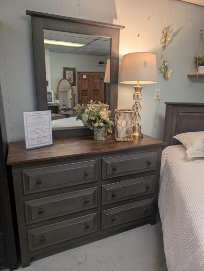 Real Wood! Dark Granite Bedroom Set - Image 3