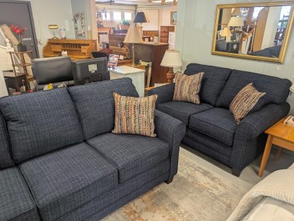 Midnight Blue Sofa & Loveseat Set