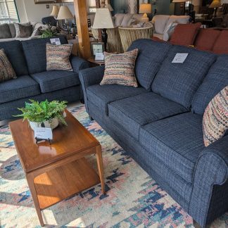Midnight Blue Sofa & Loveseat Set