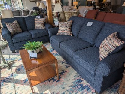 Midnight Blue Sofa & Loveseat Set