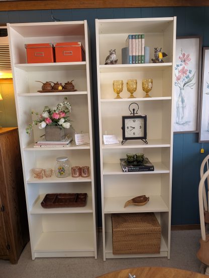 White Laminate Bookcases