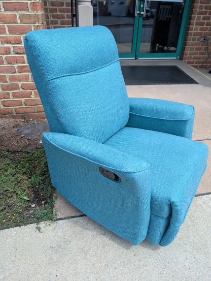 Teal Blue Rocker Recliner