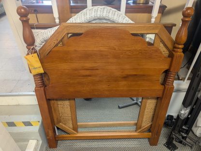 Cherry Twin Headboard & Metal Rails