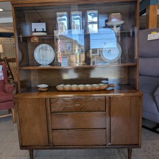 MCM Bassett Walnut Display Cabinet