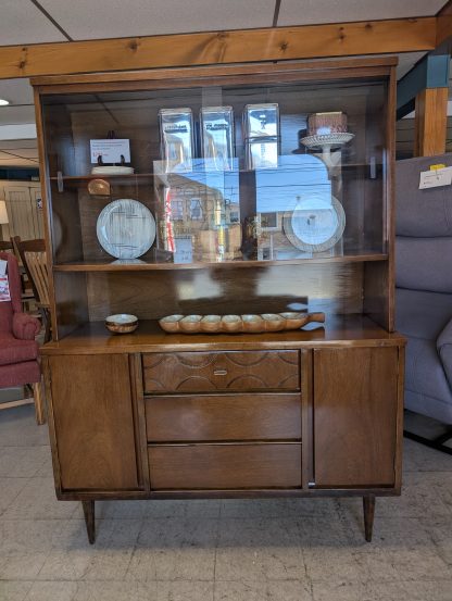 MCM Bassett Walnut Display Cabinet