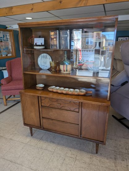 MCM Bassett Walnut Display Cabinet - Image 3