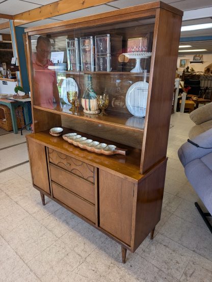 MCM Bassett Walnut Display Cabinet - Image 2