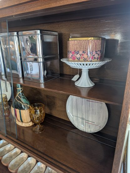 MCM Bassett Walnut Display Cabinet - Image 8