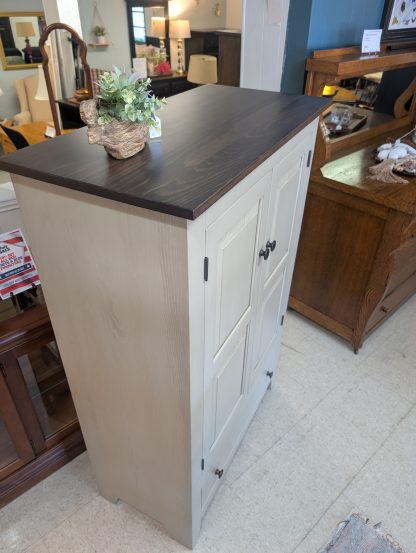 Pebble & Walnut Colors Pantry Cabinet - Image 3