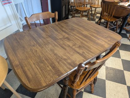 Laminate Drop Leaf Table & 2 Chairs - Image 2