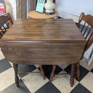 Laminate Drop Leaf Table & 2 Chairs