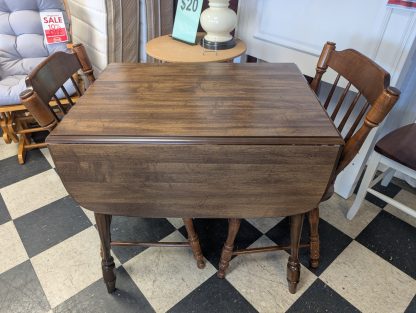 Laminate Drop Leaf Table & 2 Chairs