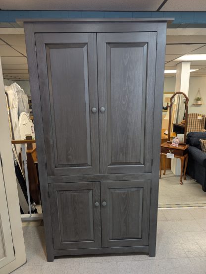 Large Granite Gray Pantry Cabinet