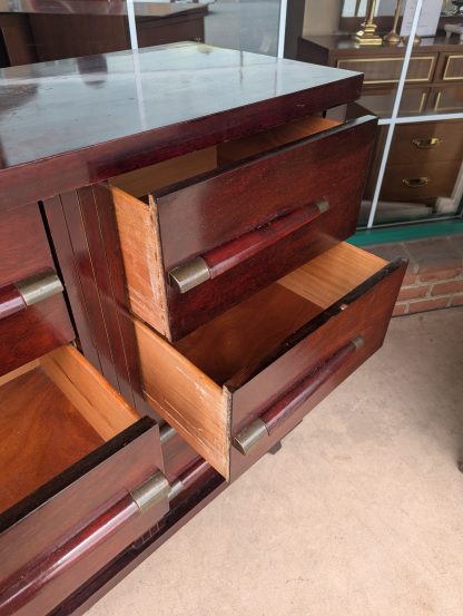 Hardwood Mahogany MCM Chest - Image 2