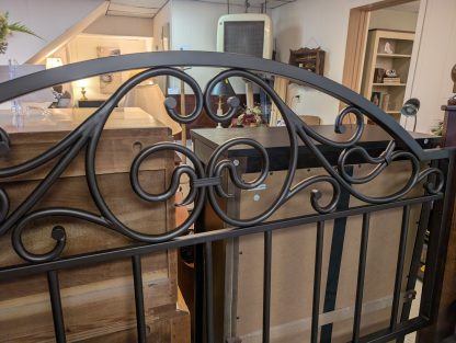 Wood & Metal Queen Bed Set - Image 4