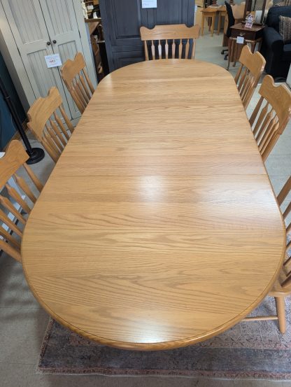 Large Real Wood Table & Chair Set - Image 2