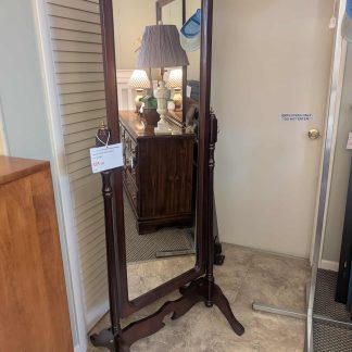 Cherry Finish Floor Mirror