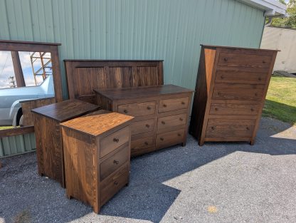 Walnut Brown Queen Size Bedroom Set - Image 6