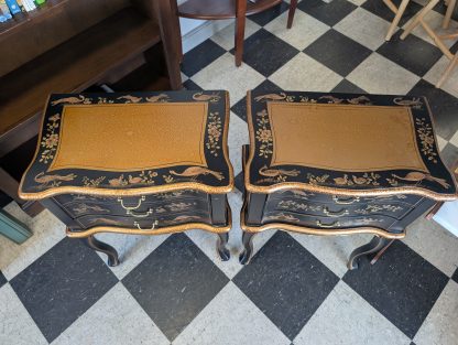 Black Asian End Table Set - Image 2