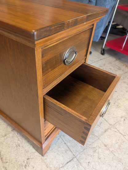 Cherry 3 Drawer Nightstand - Image 2