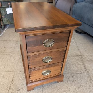 Cherry 3 Drawer Nightstand