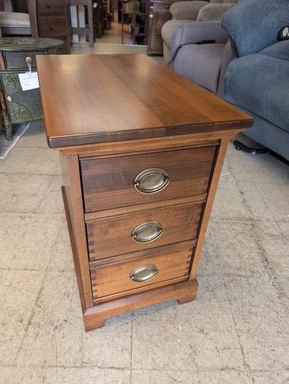 Cherry 3 Drawer Nightstand