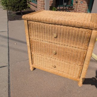 Tan Wicker Chest