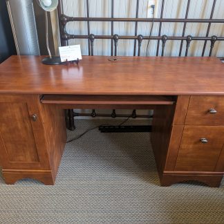 Cherry Laminate Desk - Space for 2 Monitors