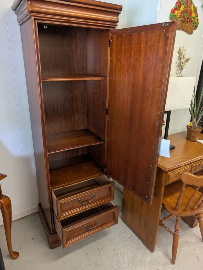 Cherry Wardrobe with Mirror - Image 2
