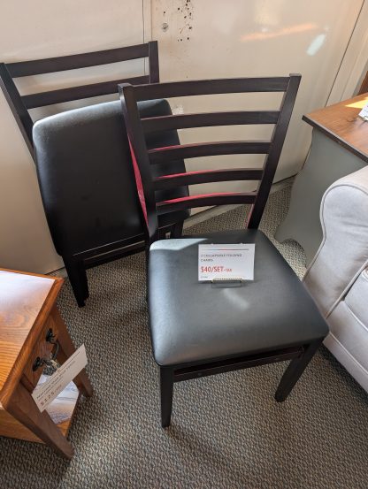 2 Collapsible Folding Chairs