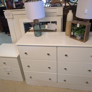 Twin Size White Bedroom Set