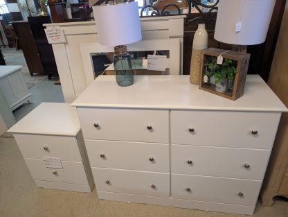 Twin Size White Bedroom Set