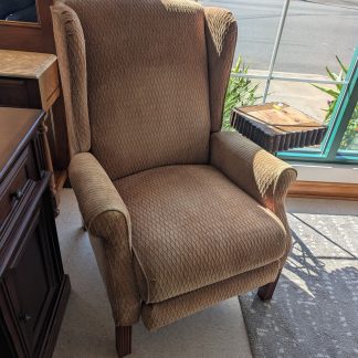 Beige Push Back Reclining Chair