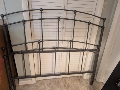 Charcoal Gray Full Size Metal Bed