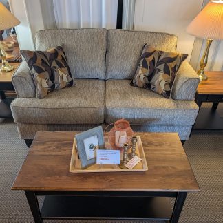 Beige Loveseat