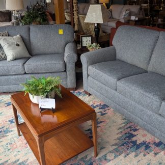 Steel Blue Sofa & Loveseat Set