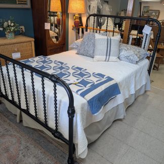 Black Metal Full Size Bed Set