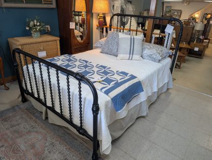 Black Metal Full Size Bed Set