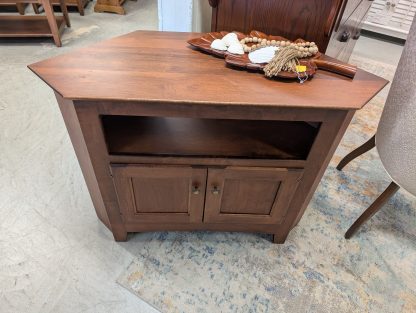 Cherry Corner TV Stand