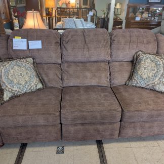 Double Reclining Brown Sofa