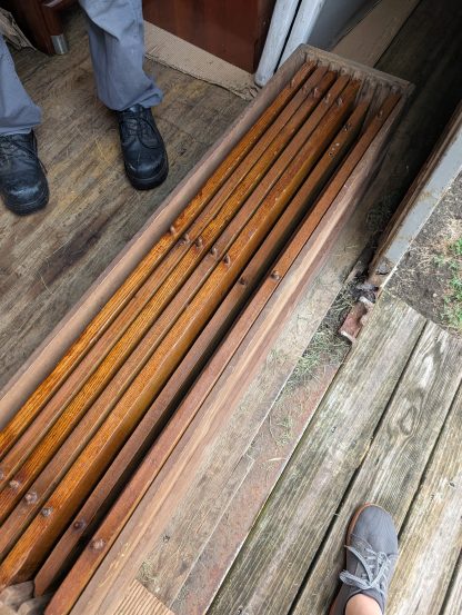 Large Antique Oak Farmhouse Table - Image 3
