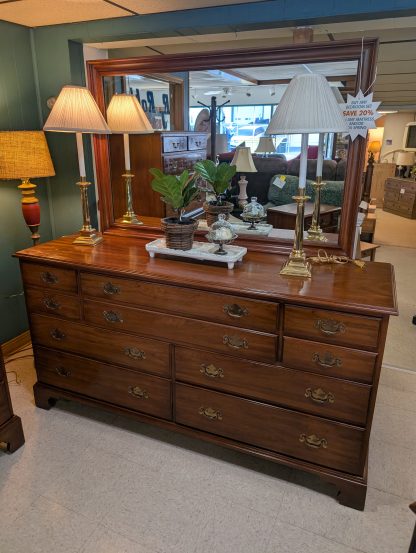 Queen Size Hardwood Cherry Bedroom Set - Image 2