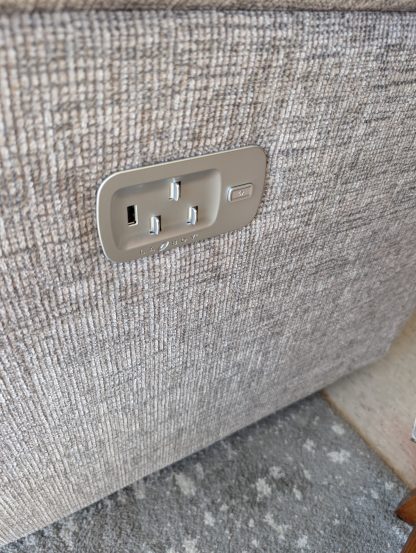 Gray LAZBOY Power Sofa - Image 3