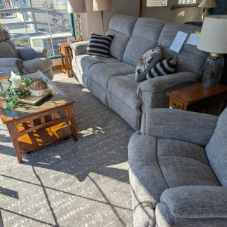 Gray LAZBOY Sofa & Recliner Set