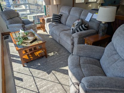 Gray LAZBOY Sofa & Recliner Set