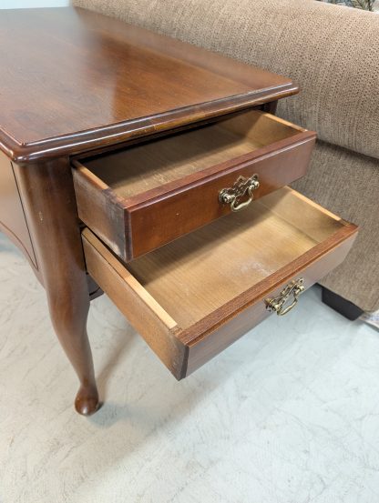 Cherry End Table with Drawers - Image 2