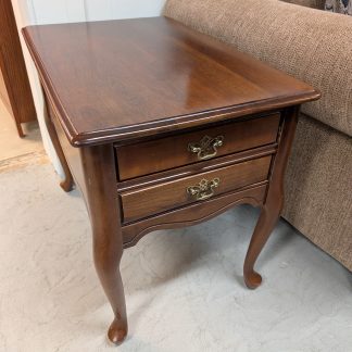 Cherry End Table with Drawers