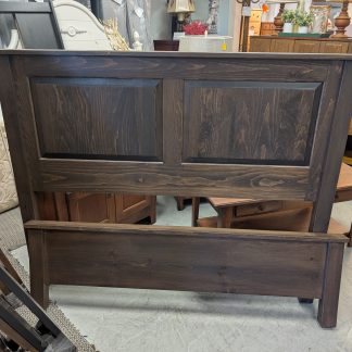 Cappuccino Brown Full Size Panel Bed